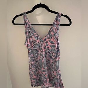 J.crew v neck 100% silk tank top